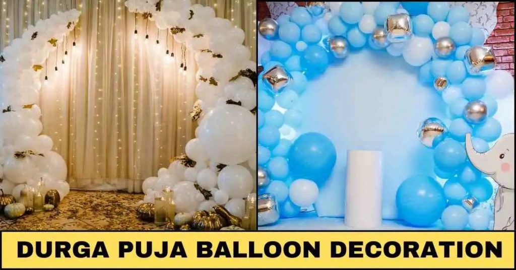 Durga Puja Pendal Decoration By Balloon