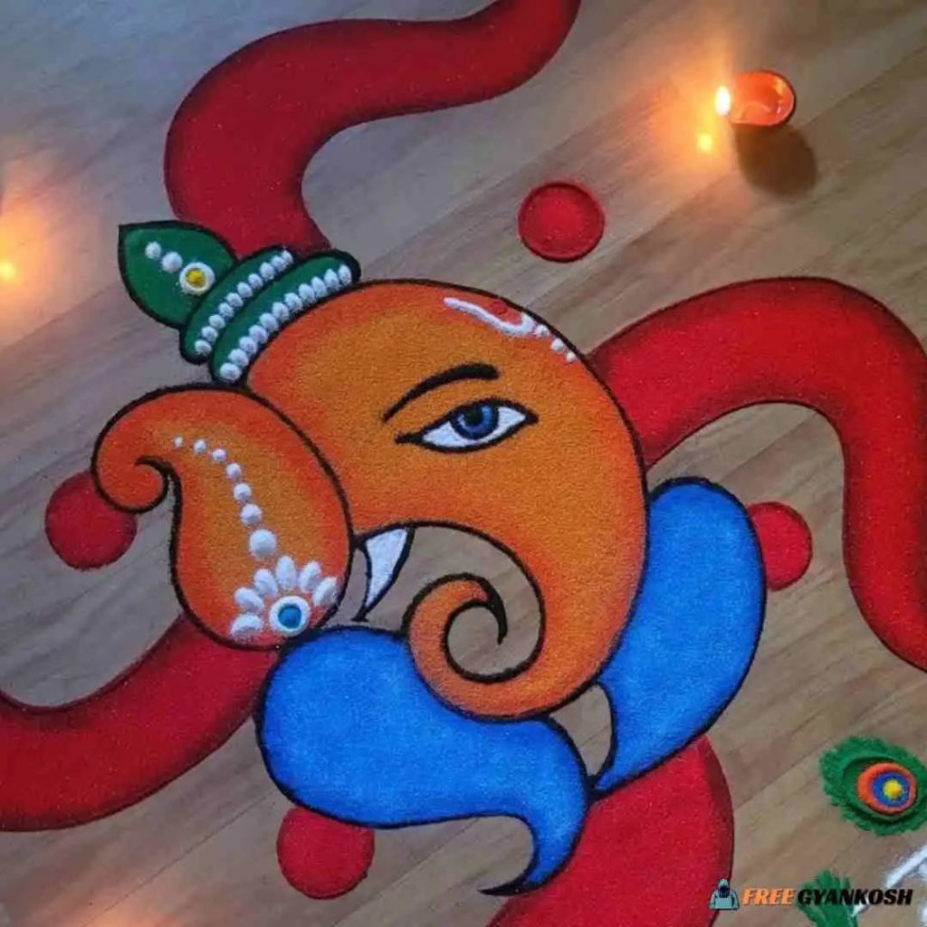 Ganesh Rangoli Design