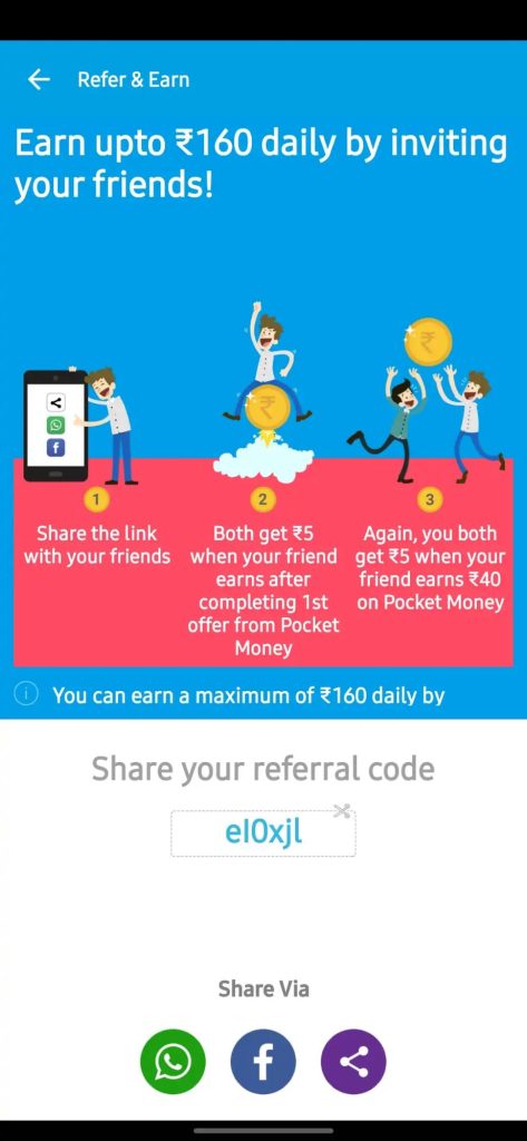 Pocket Money Reffer and Earn