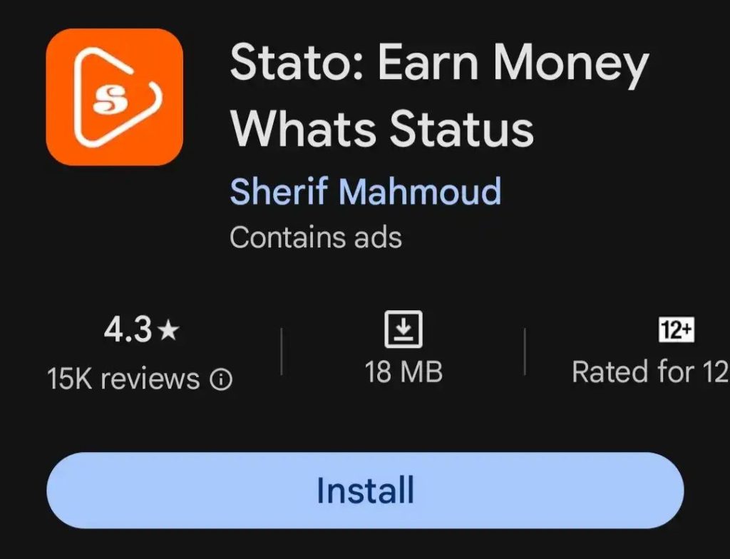 Stato App In Playstore